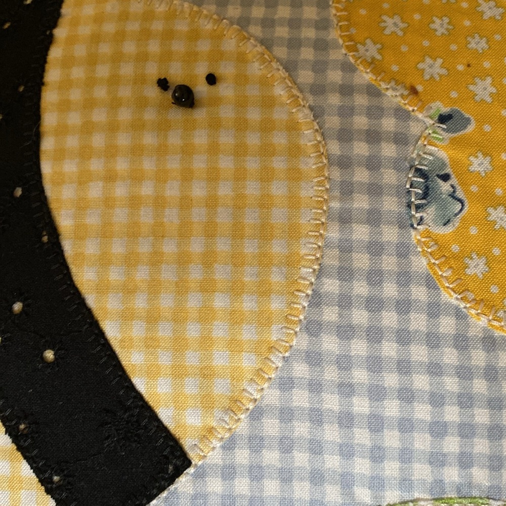 Handmade Appliqué Pillow 13”x 10” NWOT - Picture 7 of 10